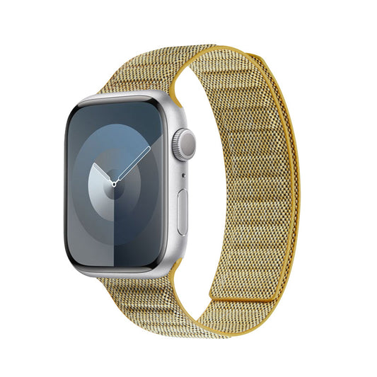 Crong Melange - Pasek magnetyczny do Apple Watch 38 40 41 42 mm żółty melanż