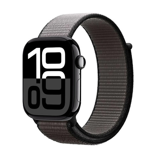 Crong Nylon - Pasek sportowy do Apple Watch 44 45 46 49 mm Night Grey