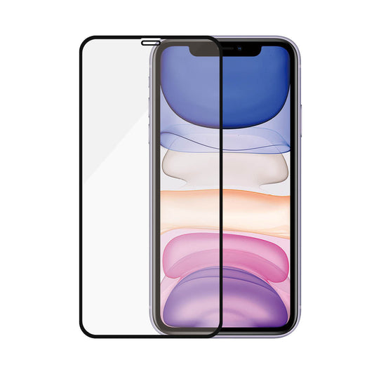 PanzerGlass E2E Super+ Case Friendly - szkło do iPhone XR 11 czarna ramka