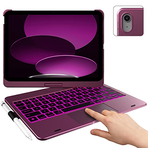 Typecase Flexbook Touch - etui z klawiaturą do iPad 10,9" 10 gen. (2022) 11" 11 gen. (2025) malinowe