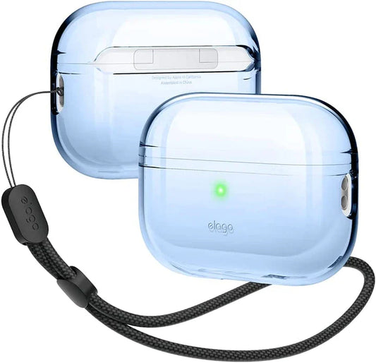 Elago AirPods Pro 2 Nylon Strap TPU Shell Case - etui z paskiem do AirPods Pro 2 niebieskie