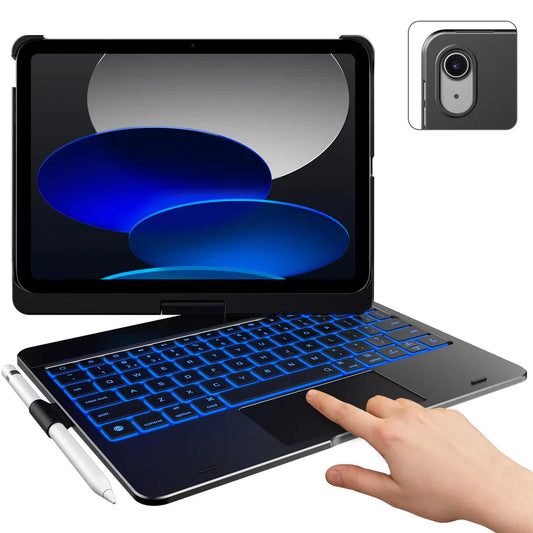 Typecase Flexbook Touch - etui z klawiaturą do iPad 10,9" 10 gen. (2022) 11" 11 gen. (2025) czarne