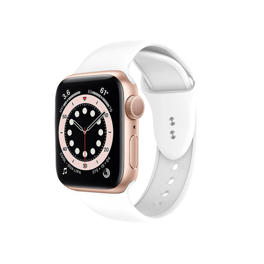 Crong Liquid - Pasek do Apple Watch 44 45 46 49 mm biały