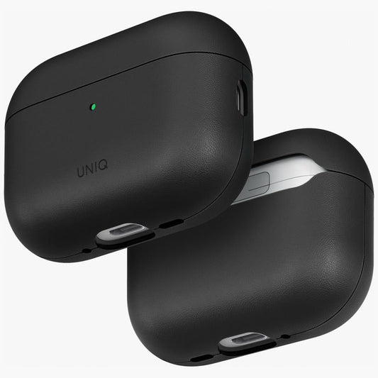 UNIQ Lyden Vex - etui z ekoskóry do AirPods Pro 3 czarne