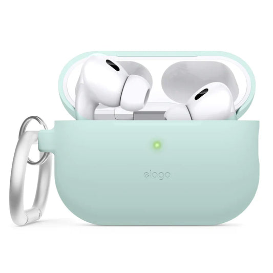 Elago AirPods Pro 2 Hang Silicone Case - etui z karabińczykiem do AirPods Pro 2 miętowe