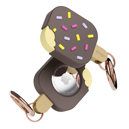 Elago AirTag Ice Cream Case - etui do AirTag brązowe