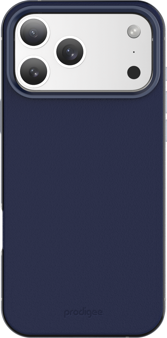 Prodigee Aluminium Edge - etui z MagSafe do iPhone 17 Pro granatowe