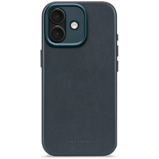 Decoded Leather Backcover - skórzana obudowa ochronna do iPhone 17 kompatybilna z MagSafe navy shadow