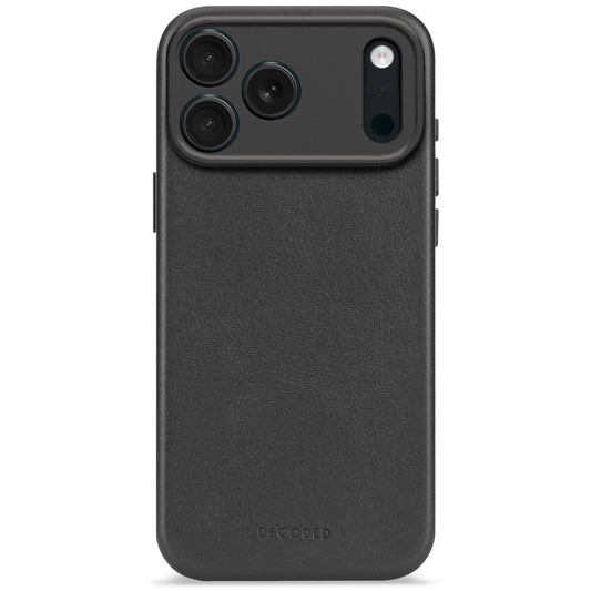 Decoded Leather Backcover - skórzana obudowa ochronna do iPhone 17 Pro Max kompatybilna z MagSafe black