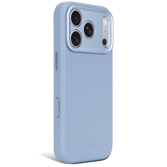 Decoded Leather Backcover - skórzana obudowa ochronna do iPhone 18 Pro kompatybilna z MagSafe niebieska