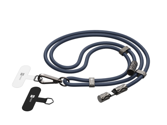 ER POWER Snake Lanyard - smycz do telefonu z kablem USB-C USB-C 240W 1,5m granatowa