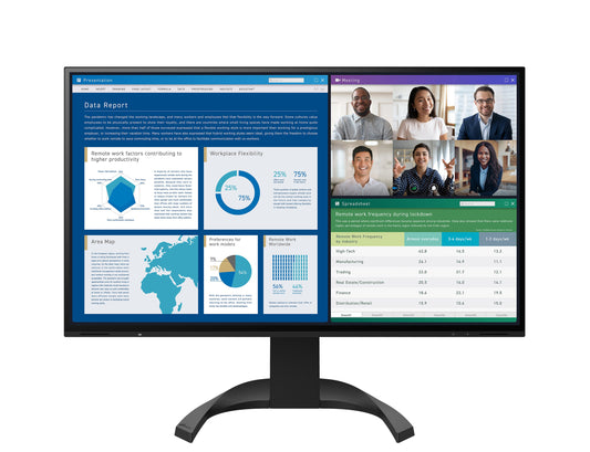 EIZO FlexScan EV2740X-BK - monitor LCD IPS 27", 4K UHD 3840 x 2160 (16:9), złącza USB-C czarny