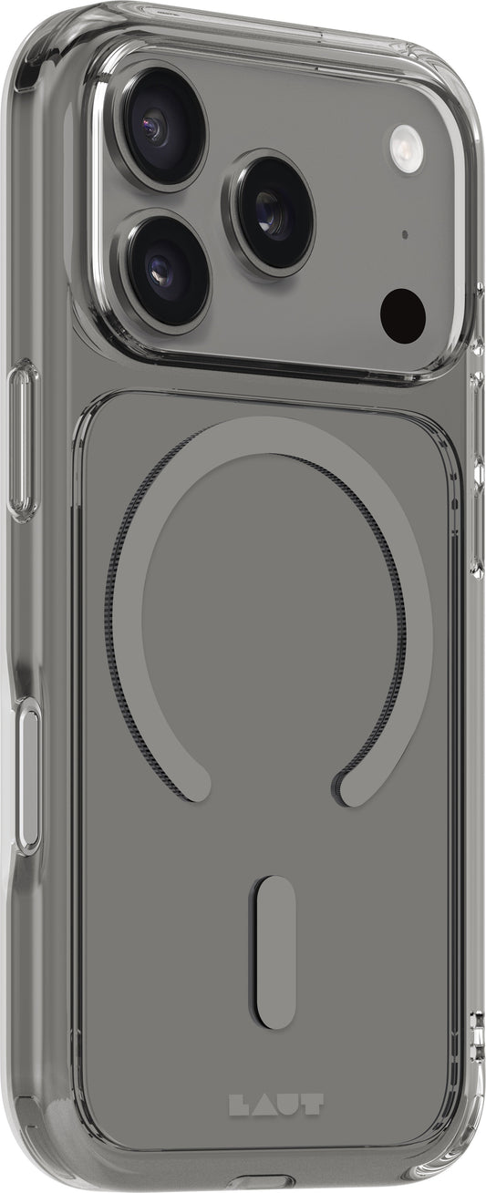 Laut Crystal Fluro - etui do iPhone 17 Pro kompatybilne z MagSafe clear gray