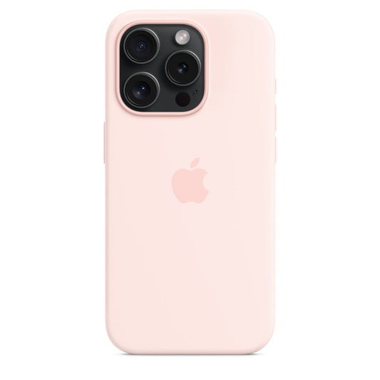 Apple silikonowe etui z MagSafe do iPhone’a 15 Pro Max – jasnoróżowy