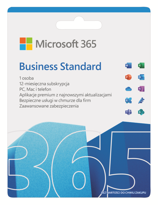 Licencja Microsoft Office 365 Business Standard Subskrypcja 1 rok