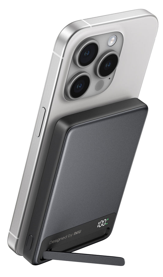 INIU Powerbank MagPro Slim - magnetyczny powerbank bezprzewodowy 10000mAh czarny