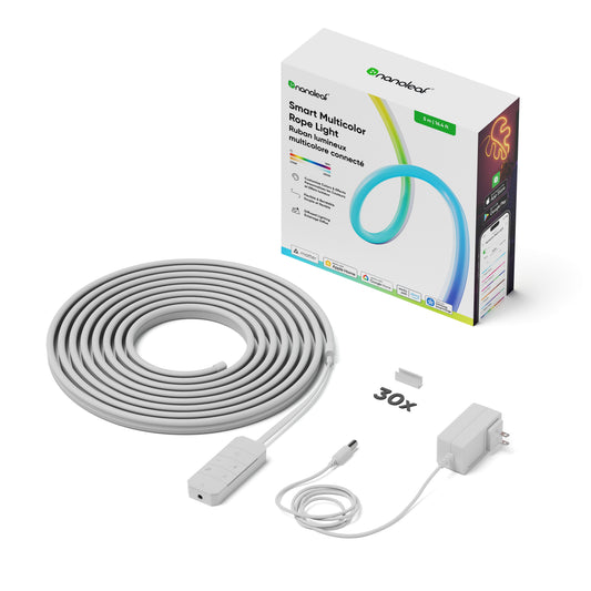 Nanoleaf Smart Multicolour Rope Light - elastyczna, inteligentna, neonowa listwa LED 5 m