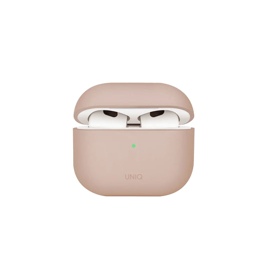 UNIQ Lino - etui silikonowe do AirPods 4 różowe