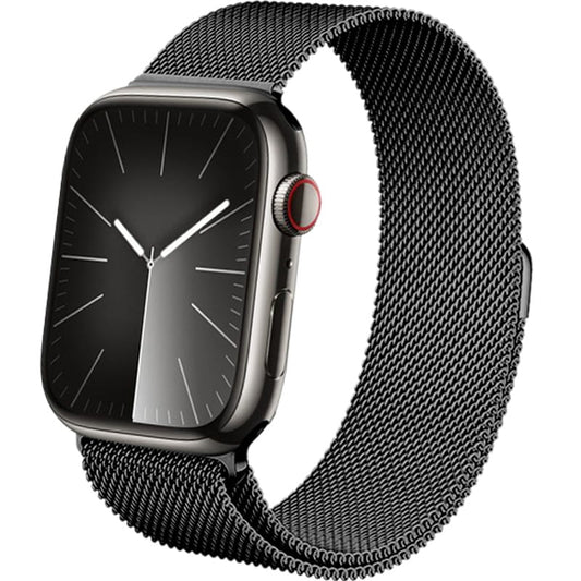 Pasek ze stali nierdzewnej Crong Milano Steel do Apple Watch 42 44 45 mm grafitowy