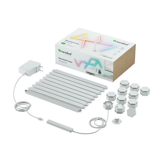 Zestaw 9 paneli świetlnych Nanoleaf Lines Starter Kit - listwy świetlne (9 sztuk, 1 kontroler)