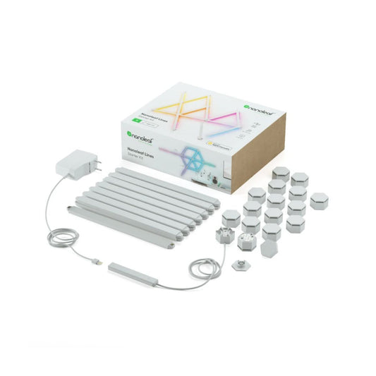 Zestaw 15 paneli świetlnych Nanoleaf Lines Starter Kit - listwy świetlne (15 sztuk, 1 kontroler)