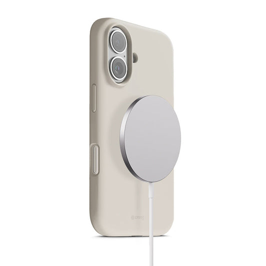 Crong Color Cover Magnetic - Etui MagSafe iPhone 17 beżowe