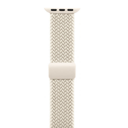 Crong Wave Band - pleciony pasek do Apple Watch 38/40/41/42 mm beżowy