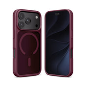 Etui Crong Hybrid Matte Magnetic MagSafe iPhone 18 Pro / 17 Pro burgundowe