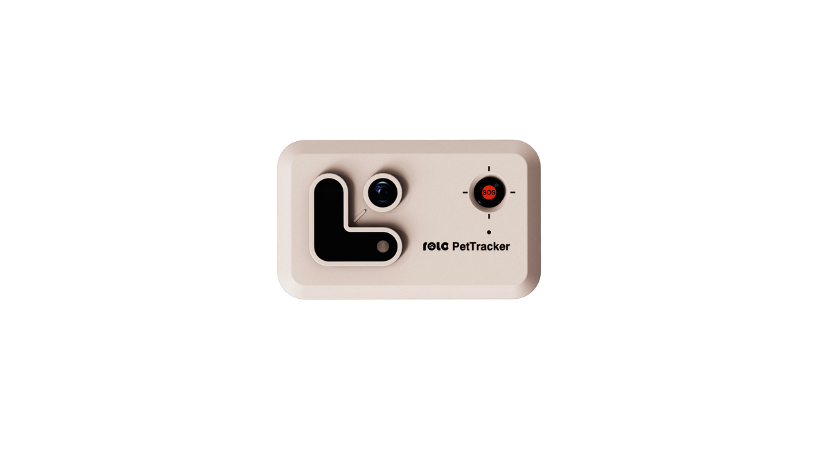 EnaBot Rola PetTracker - lokalizator dla psów z wbudowana kamerą biały