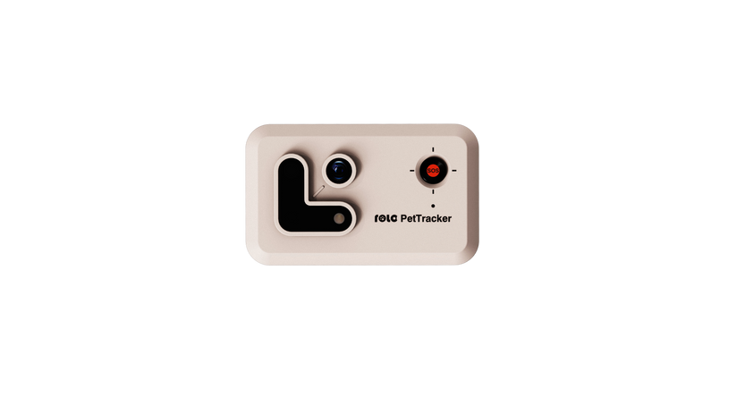 EnaBot Rola PetTracker - lokalizator dla psów z wbudowana kamerą biały