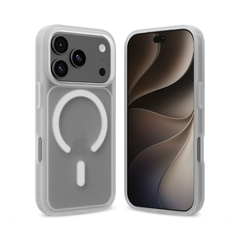 Etui Crong Hybrid Matte Magnetic MagSafe iPhone 18 Pro Max / 17 Pro Max białe