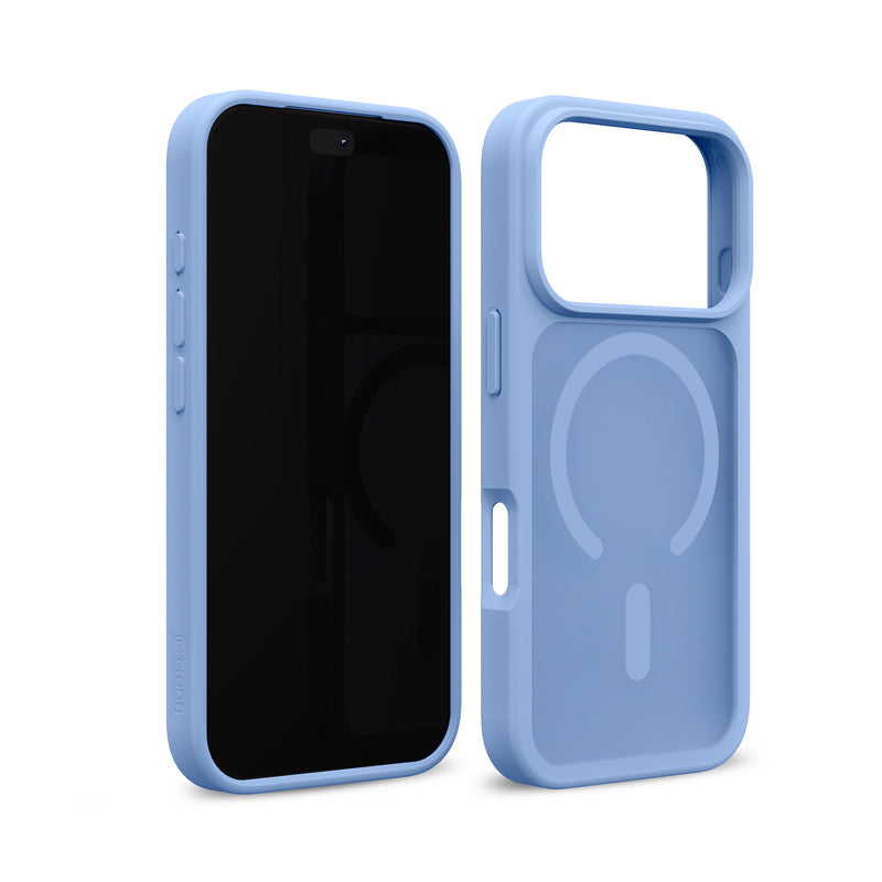 Etui Crong Hybrid Matte Magnetic MagSafe iPhone 18 Pro Max / 17 Pro Max niebieskie