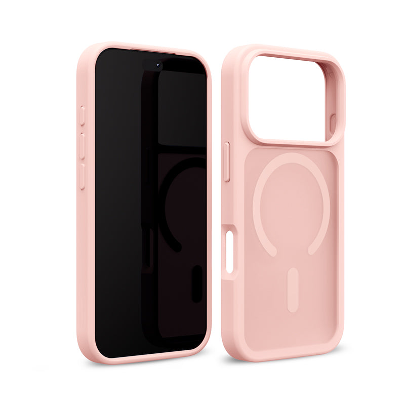 Etui Crong Hybrid Matte Magnetic MagSafe iPhone 18 Pro / 17 Pro różowe