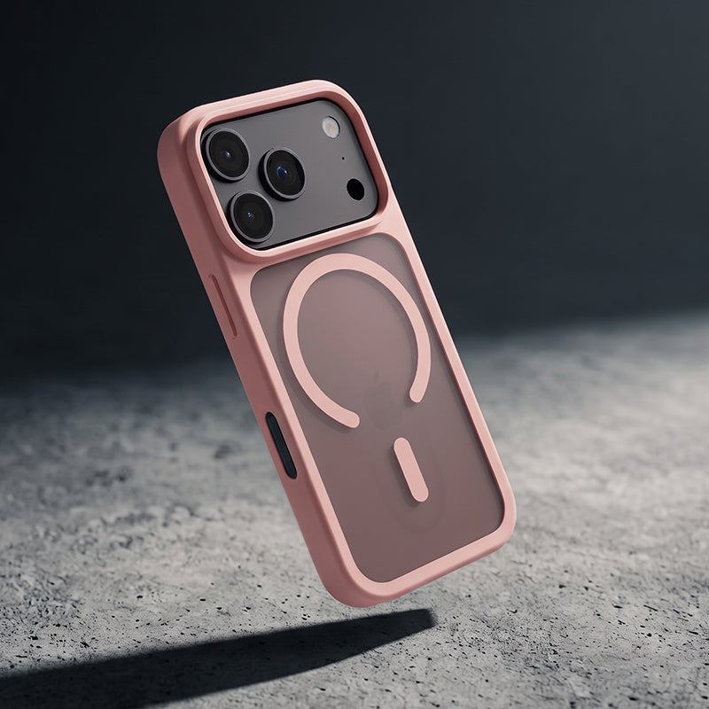 Etui Crong Hybrid Matte Magnetic MagSafe iPhone 18 Pro Max / 17 Pro Max różowe