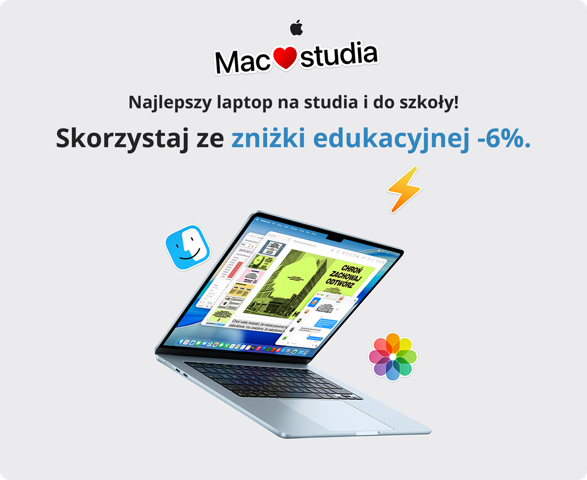 Apple MacBook Air 15" M5 10-core CPU 10-core GPU 24GB 512GB SSD - Księżycowa poświata 2026