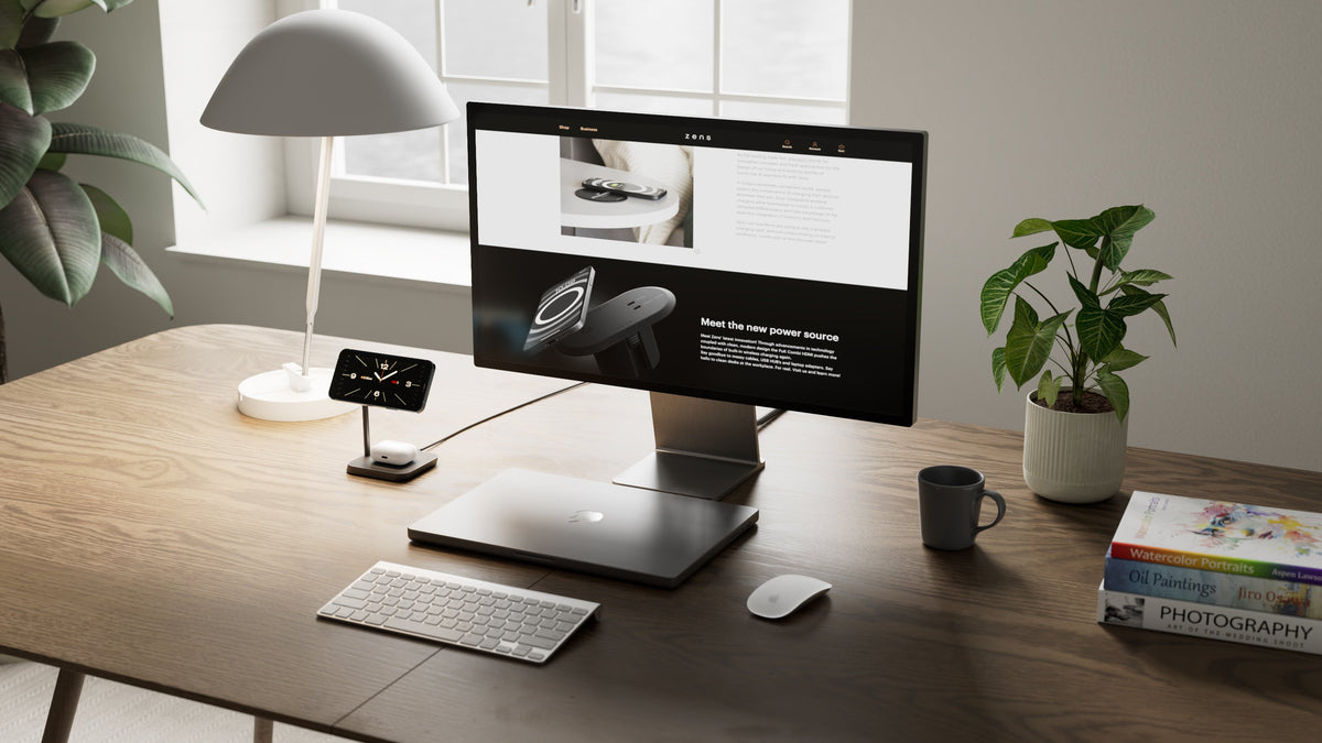 Zens Office Charger 2 - ładowarka bezprzewodowa do dwóch urządzeń Qi Magnetic 20W czarna