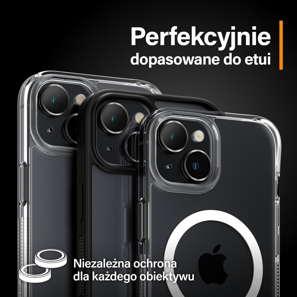 PanzerGlass Picture Perfect - osłonki na obiektywy do iPhone 15 15 Plus