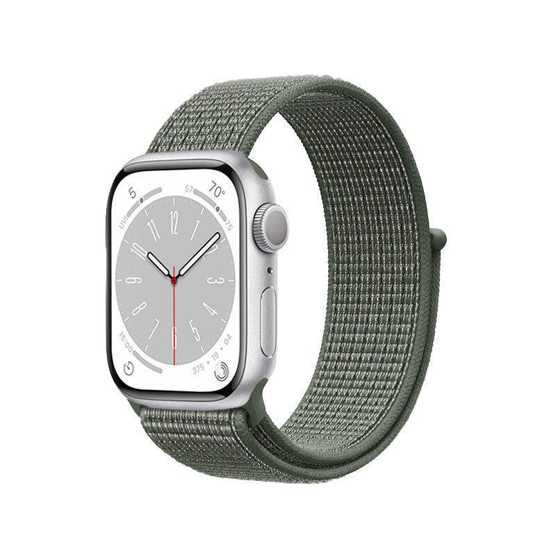 Crong Nylon - Pasek sportowy do Apple Watch 44 45 46 49 mm Military Green