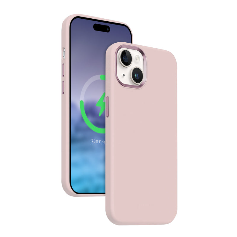 Etui Crong Color Cover LUX Magnetic MagSafe - iPhone 15 Plus różowe