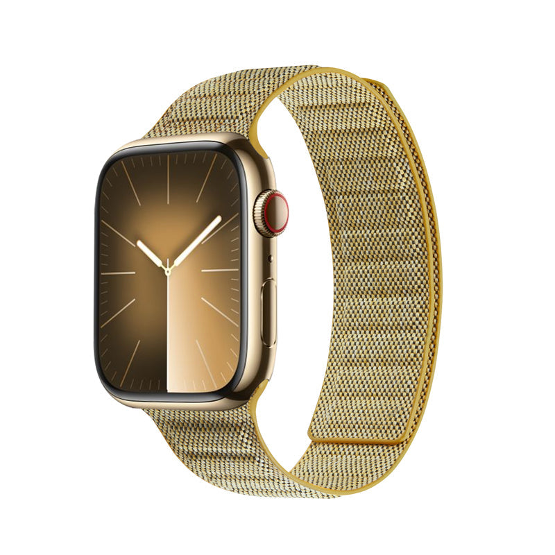 Crong Melange - Pasek magnetyczny do Apple Watch 38 40 41 42 mm żółty melanż