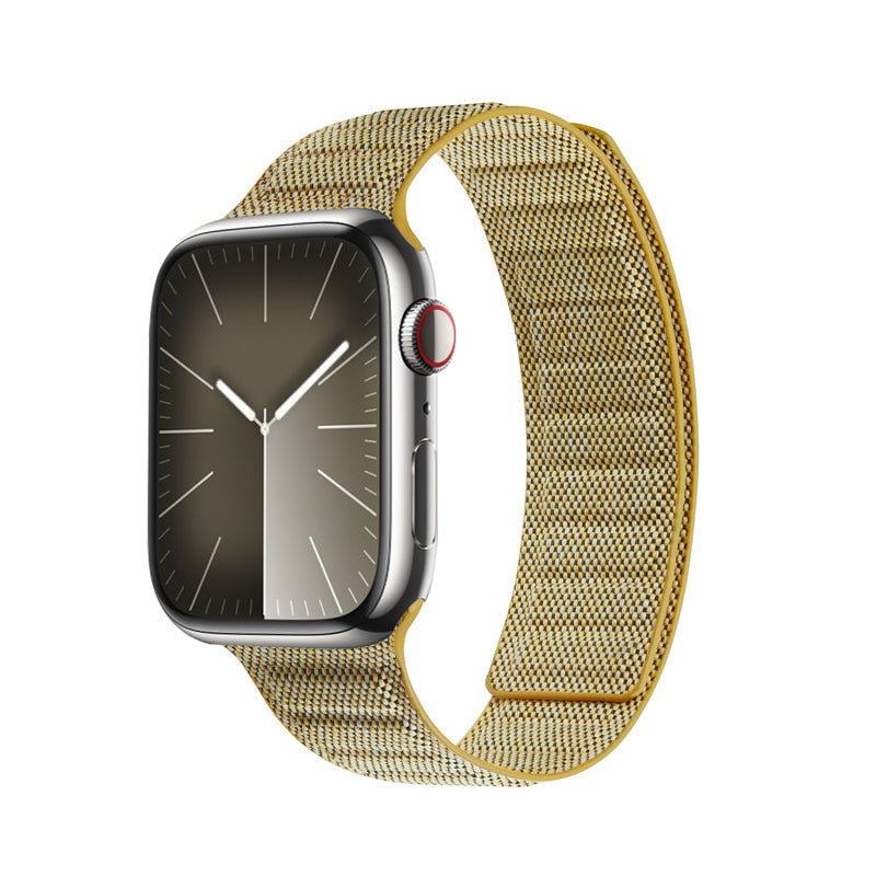 Crong Melange - Pasek magnetyczny do Apple Watch 38 40 41 42 mm żółty melanż