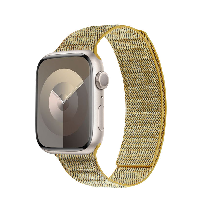 Crong Melange - Pasek magnetyczny do Apple Watch 38 40 41 42 mm żółty melanż