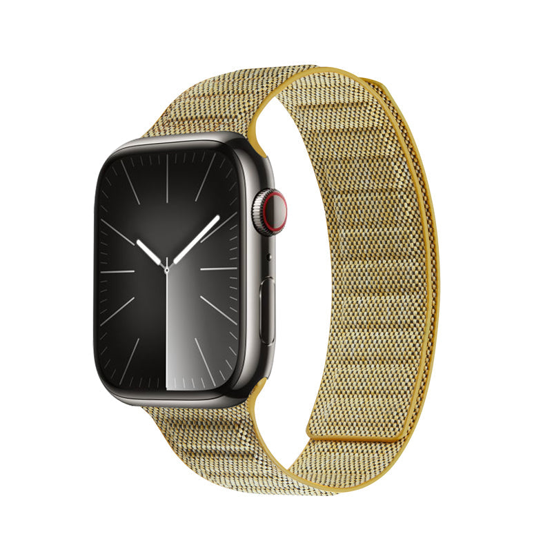 Crong Melange - Pasek magnetyczny do Apple Watch 38 40 41 42 mm żółty melanż