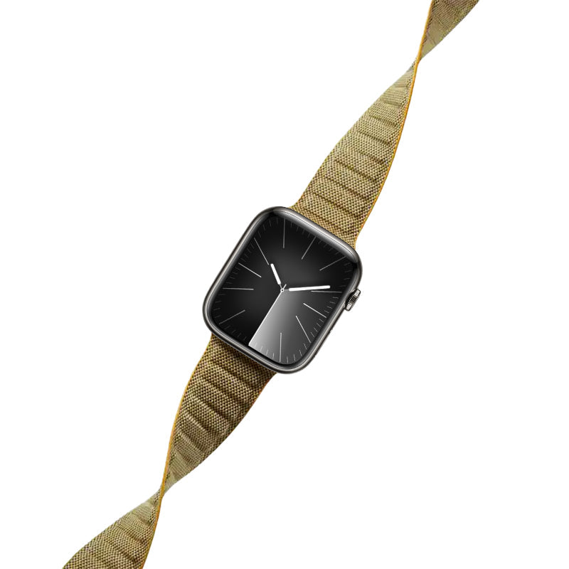 Crong Melange - Pasek magnetyczny do Apple Watch 38 40 41 42 mm żółty melanż
