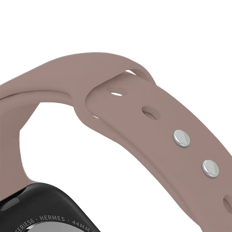 Crong Liquid - Pasek Apple Watch 44 45 46 49 mm brązowy