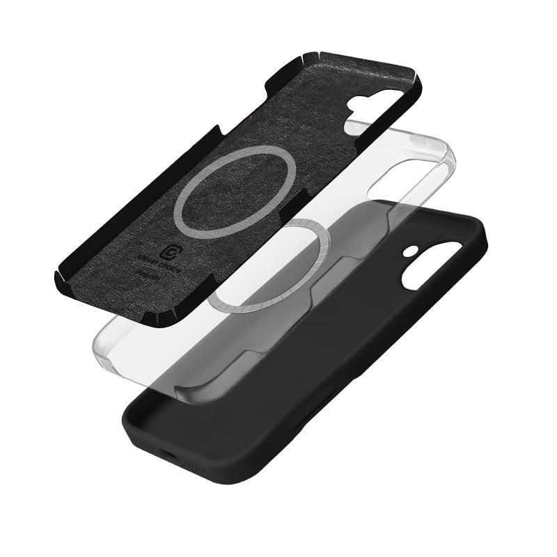 Etui Crong Color Cover Magnetic - iPhone 16 MagSafe czarne