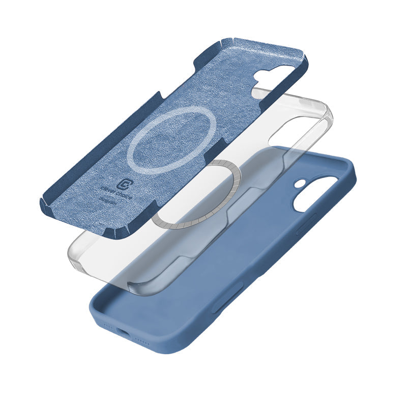 Etui Crong Color Cover Magnetic - iPhone 16 MagSafe niebieskie