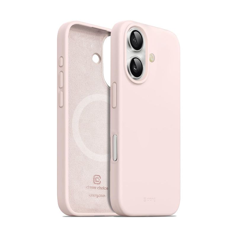 Etui Crong Color Cover Magnetic - iPhone 16 MagSafe piaskowy róż