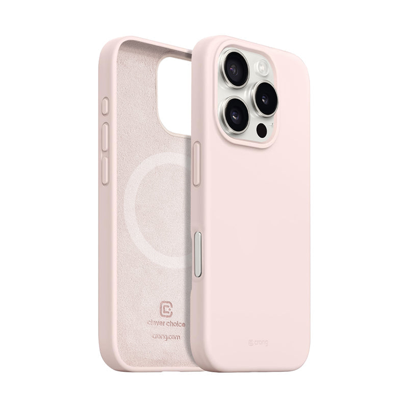 Etui Crong Color Cover Magnetic - iPhone 16 Pro Max MagSafe piaskowy róż