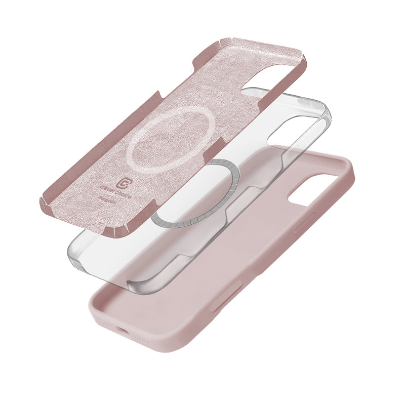 Etui Crong Color Cover Magnetic - iPhone 16 Pro Max MagSafe piaskowy róż